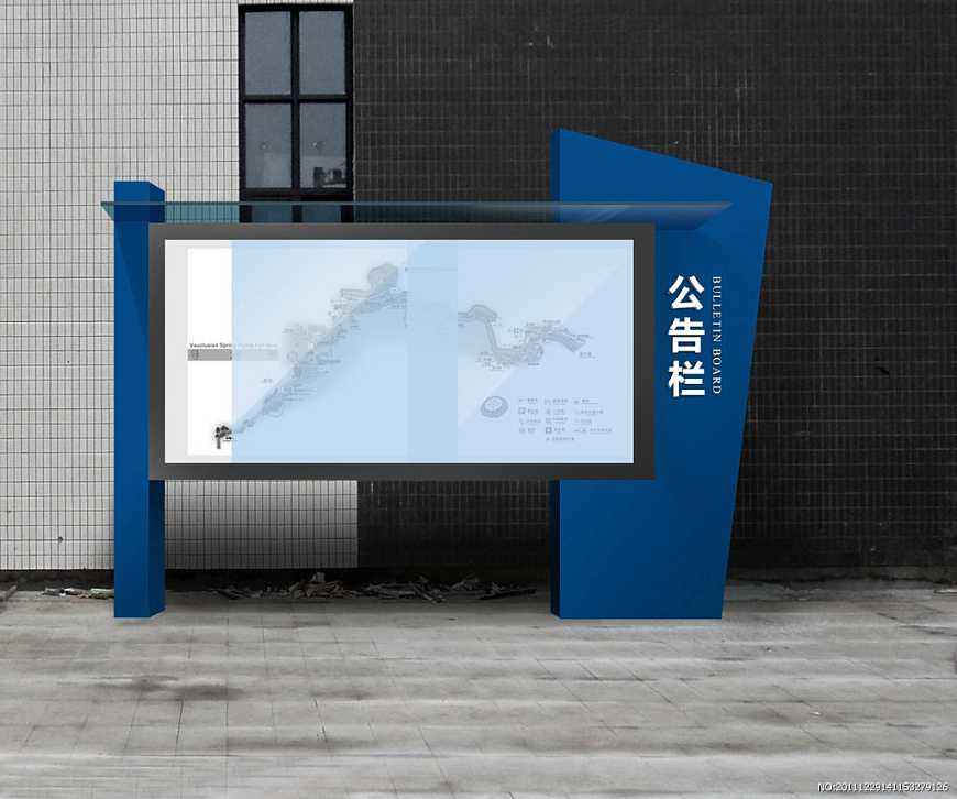 创意广告宣传栏 企业形象展示窗 烤漆宣传栏